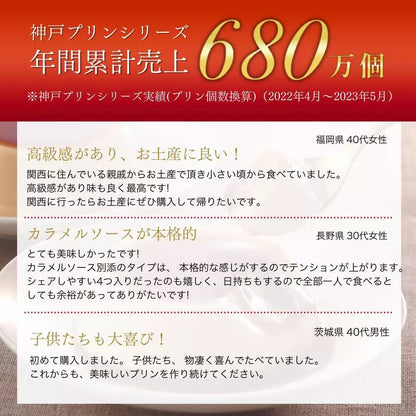 日本直送  日本 TORAKU 神戶布丁禮盒 最高金賞 超人氣 10個裝